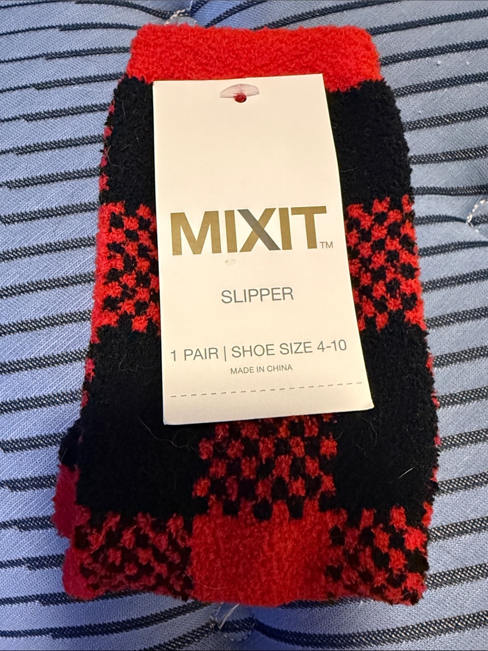 Women's Mixit Slipper Socks, shoe size 4-10